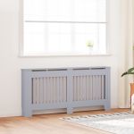 Capac pentru radiator 2 pcs Gri 172 x 19 x 81.5 cm GartenMobel Dekor
