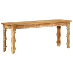 Bancă solidă din lemn reciclat, 110x35x45 cm GartenMobel Dekor