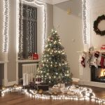 Instalație cluster cu 3000 LED-uri, alb rece, 23 m, PVC GartenMobel Dekor