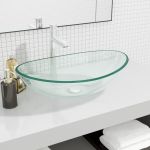 Chiuvetă, transparent, 54,5x35x15,5 cm, sticlă securizată GartenMobel Dekor
