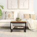 Măsuță de cafea, 60x50x40 cm, lemn masiv recuperat GartenMobel Dekor