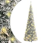 Brad de Crăciun artificial pop-up cu zăpadă, 150 LED-uri 180 cm GartenMobel Dekor