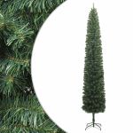 Brad de Crăciun slim cu suport, 270 cm, PVC GartenMobel Dekor