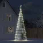 Pom de Crăciun LED 1544 LED-uri Alb Rece 500 cm GartenMobel Dekor