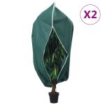 Protecție de fleece plante cu fermoar 2 buc 70 g/m² 1,2x1,8 m GartenMobel Dekor