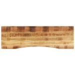 Blat birou cu decupaj curbat 160x50x2,5cm lemn masiv mango brut GartenMobel Dekor