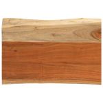 Blat masă 60x40x3,8 cm dreptunghiular lemn acacia margine vie GartenMobel Dekor