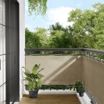 Paravan de balcon, bej, 75x800 cm, 100% poliester oxford GartenMobel Dekor