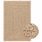 Covor ZIZUR aspect iută, 120x120cm, pentru interior și exterior GartenMobel Dekor