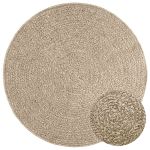 Covor ZIZUR, aspect iută, Ø 120 cm, pentru interior și exterior GartenMobel Dekor