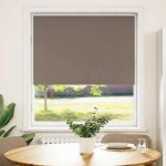 Jaluzea cu role opace cafea 110x150 cm lățime material 105,7 cm GartenMobel Dekor
