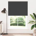 Jaluzea cu role opace negru 165x230 cm Lățime material 161,6 cm GartenMobel Dekor