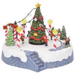 Satul de Crăciun Multicolour 22 x 21.5 x 17 cm Plastic GartenMobel Dekor