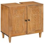 Dulap de Baie Maro deschis 62 x 33 x 58 cm Lemn solid de mango GartenMobel Dekor