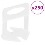 Cleme de nivelare a plăcilor 250 buc 1,5 mm GartenMobel Dekor