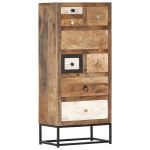 Dulap cu sertare, 45 x 30 x 105 cm, lemn masiv reciclat GartenMobel Dekor