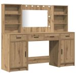 Set de Dressing 3 pcs stejar artizanal 78,5 x 41 x 135 cm GartenMobel Dekor