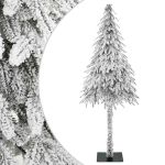 Brad de Crăciun artificial Alb 76 x 76 x 180 cm GartenMobel Dekor