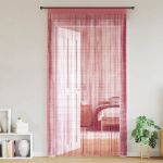 Perdele șir 2 buc Roz 100x250 cm GartenMobel Dekor