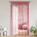 Perdele șir 2 buc Roz 140x250 cm GartenMobel Dekor