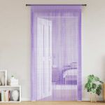 Perdele șir 2 buc Violet 140x250 cm GartenMobel Dekor