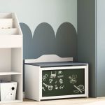 Cutie pentru jucării Gri și alb 73 x 33 x 55 cm Lemn compozit GartenMobel Dekor