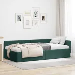 Cadru de pat colțar Altele Manual Verde închis 100 x 200 cm GartenMobel Dekor