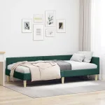 Cadru de pat colțar Altele Manual Verde închis 80 x 200 cm GartenMobel Dekor