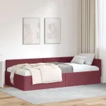 Cadru de pat colțar cu headboard bordo 80 x 200 cm GartenMobel Dekor
