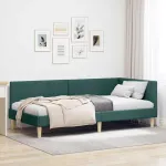 Cadru de pat colțar Altele Manual Verde închis 80 x 200 cm GartenMobel Dekor