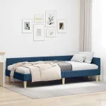 Cadru de pat colțar Altele cu headboard albastru 80 x 200 cm GartenMobel Dekor