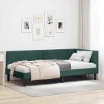 Cadru de pat colțar Altele Manual Verde închis 100 x 200 cm GartenMobel Dekor