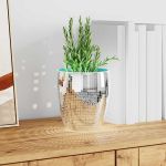 Placă Mozaic cu Oglindă 3 pcs Argintiu 100 x 4 cm Sticlă GartenMobel Dekor