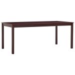 Masă de bucătărie, maro închis, 180 x 90 x 73 cm, lemn de pin GartenMobel Dekor