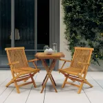 Set mobilier de grădină, 3 piese, lemn masiv de tec GartenMobel Dekor