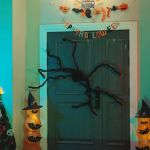 Decorațiune Păianjen de Halloween Manual 3 pcs Negru 150 cm GartenMobel Dekor