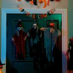 Fantoma de Halloween Suspendată Manual 3 pcs Negru 66 x 110 cm GartenMobel Dekor