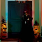Vrăjitoare vorbitoare de Halloween Violet 125 x 216 cm GartenMobel Dekor