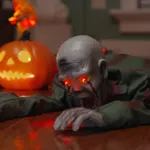 Zombie care se târăște de Halloween Verde 112 x 25.5 x 21.5 cm GartenMobel Dekor