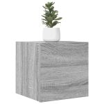 Dulap TV montaj pe perete, 2 buc., sonoma gri, 30,5x30x30 cm GartenMobel Dekor