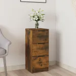 Dulap, stejar fumuriu, 30x30x70 cm, lemn prelucrat GartenMobel Dekor