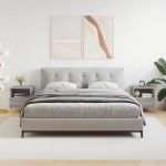 Noptiere, 2 buc., gri sonoma, 40x35x47,5 cm, lemn compozit GartenMobel Dekor