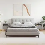 Noptiere, 2 buc., gri sonoma, 40x35x47,5 cm, lemn compozit GartenMobel Dekor