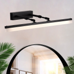 Aplica LED de Baie, MALAWI, 10W, liniara, lumina Neutra, Negru ModernLight Concept