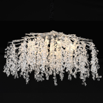 Candelabru Cristal CC8080/D800CH, 9x E14, Diametru 49cm, Crom ModernLight Concept
