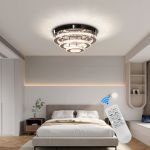 Lustra LED Cristal LLC151/500CH, 64W, 3 Elemente, lumina Rece/Calda/Neutra, Dimabila, Crom Lucios ModernLight Concept