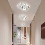 Lustra LED NYXORA 51W, 3 Patrate, lumina Rece/Calda/Neutra, Negru ModernLight Concept