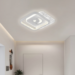 Lustra LED PERU 36W, 2 Patrate, lumina Rece/Calda/Neutra, Negru ModernLight Concept