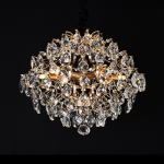 Candelabru Cristal CC9259/5FGD, 5x E14, Diametru 40cm, Auriu Lucios ModernLight Concept