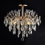 Candelabru Cristal CC9313/5FGD, 5x E14, Diametru 49cm, Auriu ModernLight Concept
